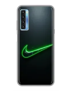 Чехол для TCL 20L с картинкой «Неоновый контур Nike» Чехол для TCL 20L с картинкой «Неоновый контур Nike»