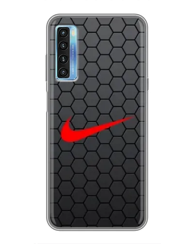 Чехол для TCL 20L с картинкой «Nike — карбоновая сетка» Чехол для TCL 20L с картинкой «Nike — карбоновая сетка»