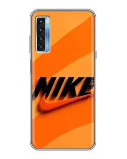 Чехол для TCL 20L с картинкой «Оранжевый драйв Nike»