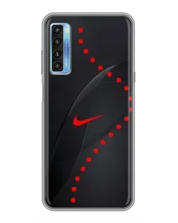 Чехол для TCL 20L с картинкой «Абстрактный дизайн Nike»