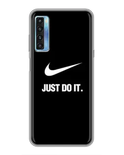 Чехол для TCL 20L с картинкой «Классический принт Nike»
