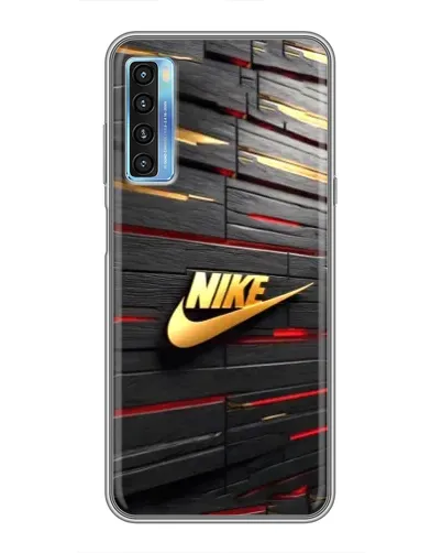 Чехол для TCL 20L с картинкой «Золотой Nike на металле» Чехол для TCL 20L с картинкой «Золотой Nike на металле»