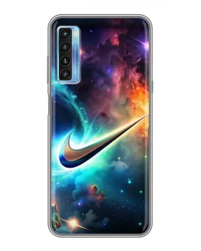 Чехол для TCL 20L с картинкой «Космический Nike Swoosh» Чехол для TCL 20L с картинкой «Космический Nike Swoosh»