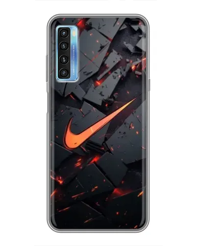 Чехол для TCL 20L с картинкой «Nike — эффект разломов» Чехол для TCL 20L с картинкой «Nike — эффект разломов»