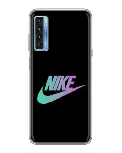 Чехол для TCL 20L с картинкой «Nike — городская ночь»