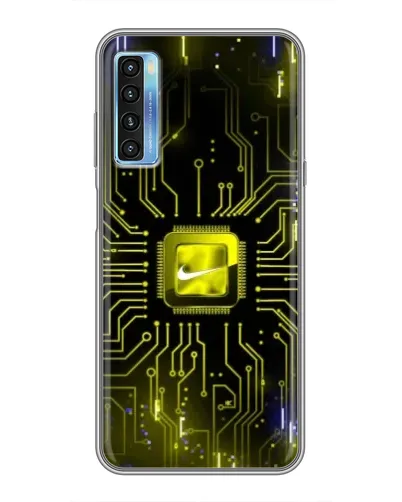 Чехол для TCL 20L с картинкой «Nike — золотая искра» Чехол для TCL 20L с картинкой «Nike — золотая искра»