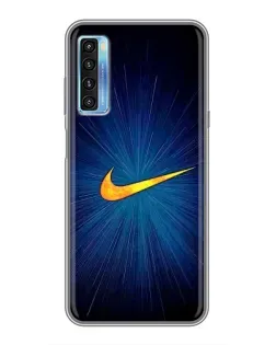 Чохол для TCL 20L з картинкою «Синій пульс Nike»