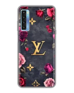 Чехол для TCL 20L с картинкой «Цветочный Louis Vuitton»