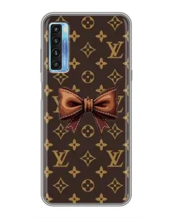 Чехол для TCL 20L с картинкой «LV с бантом»