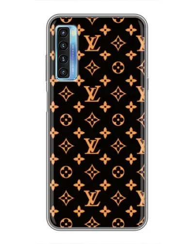 Чехол для TCL 20L с картинкой «Золотая монограмма LV» Чехол для TCL 20L с картинкой «Золотая монограмма LV»