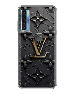 Чехол для TCL 20L с картинкой «Кожаная текстура LV»