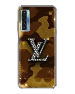 Чехол для TCL 20L с картинкой «Камуфляжный Louis Vuitton»
