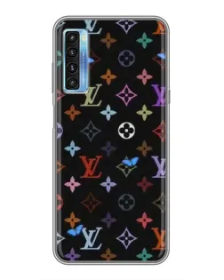 Чехол для TCL 20L с картинкой «Цветная монограмма LV»