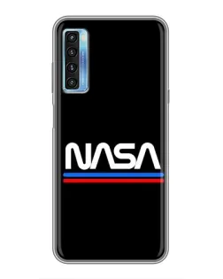Чехол для TCL 20L с картинкой «NASA — классика Red Blue»