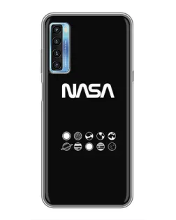 Чехол для TCL 20L с картинкой «NASA — технический принт»