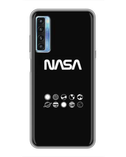 Чехол для TCL 20L с картинкой «NASA — технический принт» Чехол для TCL 20L с картинкой «NASA — технический принт»