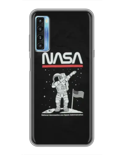 Чехол для TCL 20L с картинкой «NASA — шагаем по Луне» Чехол для TCL 20L с картинкой «NASA — шагаем по Луне»