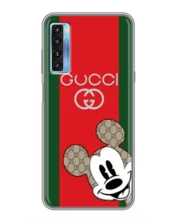Чехол для TCL 20L с картинкой «Gucci — полосы и Микки»