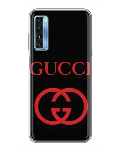 Чехол для TCL 20L с картинкой «Gucci — красный логотип»