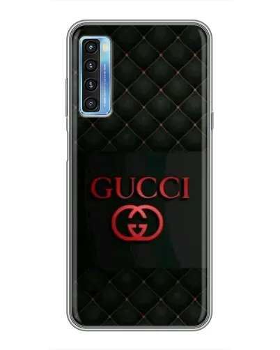 Чехол для TCL 20L с картинкой «Gucci — стеганый черный»