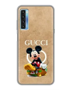 Чехол для TCL 20L с картинкой «Микки Маус Gucci — крафт»