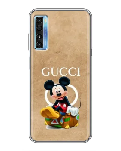 Чехол для TCL 20L с картинкой «Микки Маус Gucci — крафт»