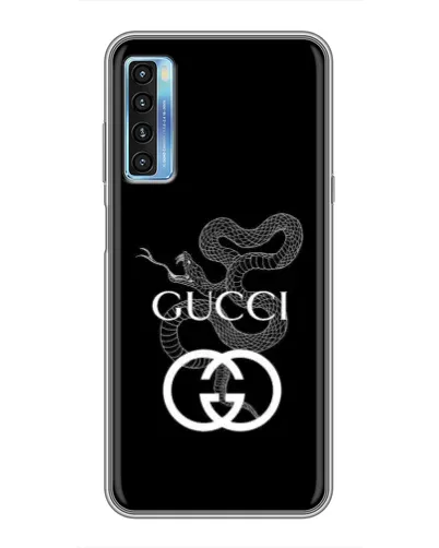 Чехол для TCL 20L с картинкой «Gucci — серебряная змея»