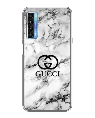 Чехол для TCL 20L с картинкой «Gucci — мраморный шик»