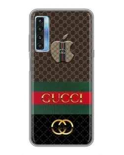 Чехол для TCL 20L с картинкой «Gucci — брендированный десерт»