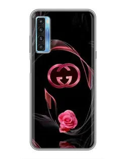 Чехол для TCL 20L с картинкой «Gucci — неоновая роза»