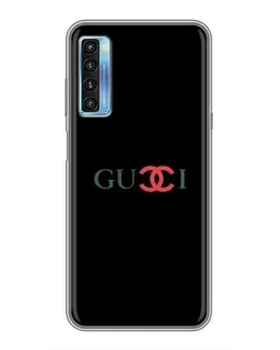 Чехол для TCL 20L с картинкой «Gucci — красный градиент»