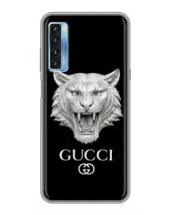 Чохол для TCL 20L з картинкою «Gucci — срібний лев» Чохол для TCL 20L з картинкою «Gucci — срібний лев»