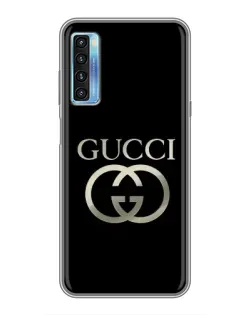 Чохол для TCL 20L з картинкою «Gucci — золото на чорному» Чохол для TCL 20L з картинкою «Gucci — золото на чорному»