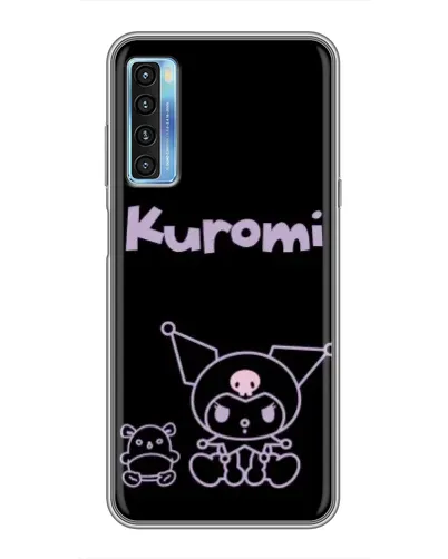 Чехол для TCL 20L с картинкой «Kuromi — черный минимализм» Чехол для TCL 20L с картинкой «Kuromi — черный минимализм»