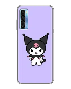 Чехол для TCL 20L с картинкой «Kuromi — нежный фиолетовый»