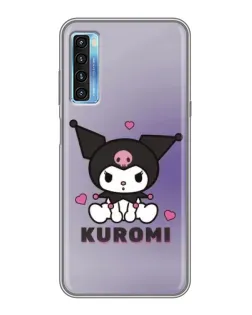 Чехол для TCL 20L с картинкой «Kuromi — фиолетовый арт»
