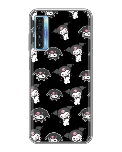 Чехол для TCL 20L с картинкой «Черный паттерн Kuromi» Чехол для TCL 20L с картинкой «Черный паттерн Kuromi»