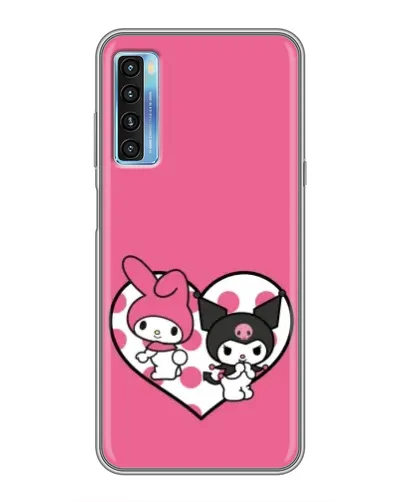 Чехол для TCL 20L с картинкой «Kuromi и My Melody» Чехол для TCL 20L с картинкой «Kuromi и My Melody»