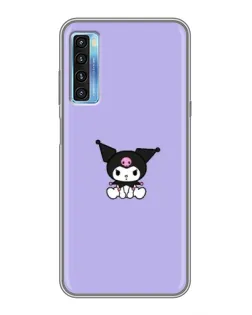 Чехол для TCL 20L с картинкой «Kuromi — фиолетовый минимализм»
