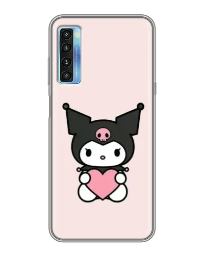 Чехол для TCL 20L с картинкой «Kuromi и сердце» Чехол для TCL 20L с картинкой «Kuromi и сердце»