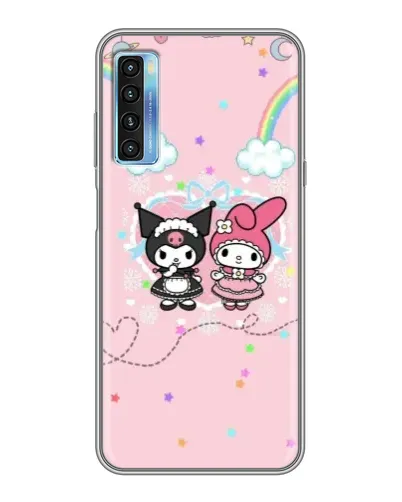 Чехол для TCL 20L с картинкой «My Melody и Kuromi» Чехол для TCL 20L с картинкой «My Melody и Kuromi»
