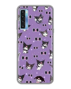 Чехол для TCL 20L с картинкой «Kuromi — паттерн»