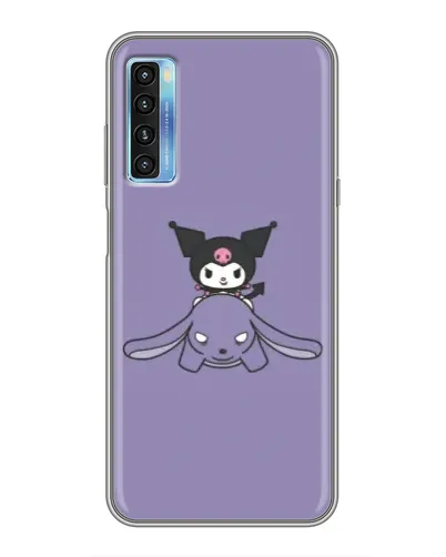 Чехол для TCL 20L с картинкой «Kuromi на лиловом фоне» Чехол для TCL 20L с картинкой «Kuromi на лиловом фоне»