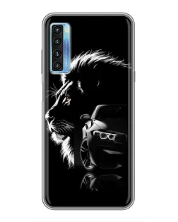 Чехол для TCL 20L с картинкой «BMW и лев»