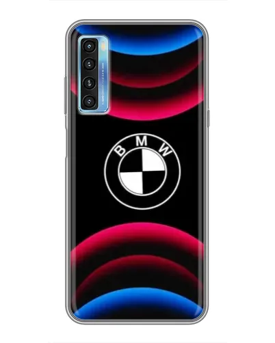 Чехол для TCL 20L с картинкой «Логотип BMW и неоновые дуги» Чехол для TCL 20L с картинкой «Логотип BMW и неоновые дуги»