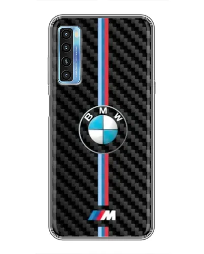 Чехол для TCL 20L с картинкой «Эмблема BMW и карбон» Чехол для TCL 20L с картинкой «Эмблема BMW и карбон»