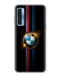Чехол для TCL 20L с картинкой «BMW M-Power неон»