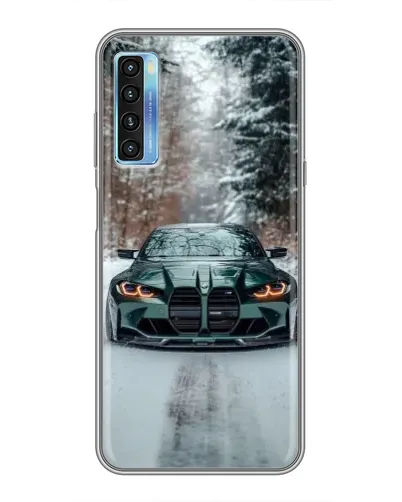 Чехол для TCL 20L с картинкой «BMW в зимнем лесу» Чехол для TCL 20L с картинкой «BMW в зимнем лесу»