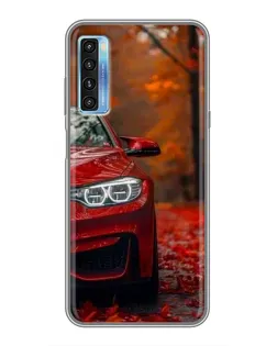 Чехол для TCL 20L с картинкой «Осенняя BMW M4»