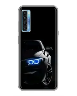 Чехол для TCL 20L с картинкой «BMW — ночной взгляд»